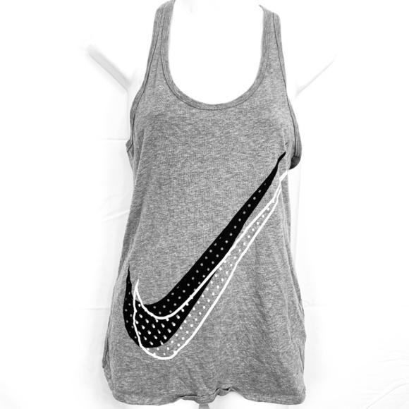 Nike Tops - NIKE TEE Racerback Tank Top Logo Swoosh Shirt sz S